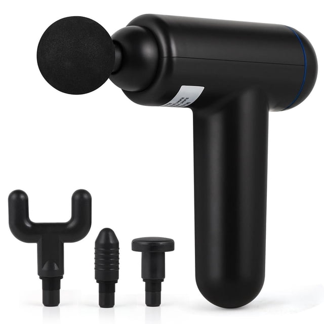 Pro Sport Deep Tissue Percussion Muscle Massage Gun, Pure Black