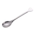 thumbnail image 2 of Drppepioner Stainless Steel Coffee Spoon Dessert Spoon Mixing Spoon Small Round Spoon Small Spoon Tea Spoon Heart Shaped Handle Stainless Steel Coffee Spoon Home Decor, 2 of 7
