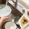 thumbnail image 1 of & Filter Kitchen Accessory Corner Rack Draining & Storage Solution Easy Install Triangular Strainer with Open Design, 1 of 3