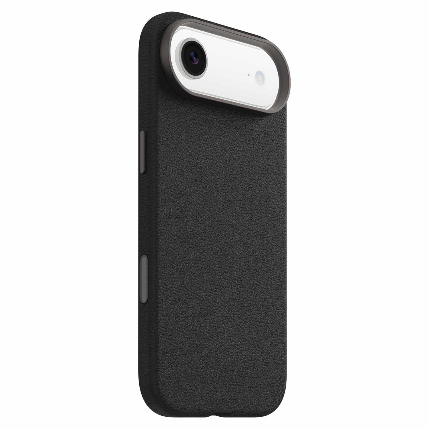 OtterBox Symmetry Cactus Leather MagSafe Case w/Camera Control Noir Ash (Black) for iPhone 17 Pro