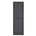 thumbnail image 1 of Premier Louver Exterior Decorative Shutter, Dark Gray - 15 x 43 in., 1 of 1