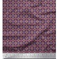 thumbnail image 1 of Soimoi Black Rayon Fabric Filigree Damask Print Sewing Fabric Yard 42 Inch Wide, 1 of 3