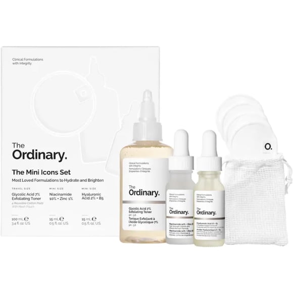 The Ordinary The Mini Icons Skincare Set (Travel-Friendly Trio)