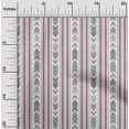 thumbnail image 1 of oneOone Polyester Lycra Fabric Arrow & Stripe Geometric Printed Craft Fabric BTY 56 Inch Wide, 1 of 1