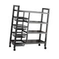 thumbnail image 4 of simhoa Storage Shelves with Wheels 4 Tier Metal Shelf Rack for Office Closet Garage 90cmx135cm, 4 of 8