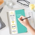 thumbnail image 4 of 2025-2026 A5 English Academic Planner with Monthly Calendar, Double Coil Binding, Inner Pocket & Divider Pages - Student Professional Organizer Notebook for School Office Home - 18 Month Schedule Book, 4 of 7