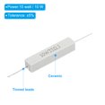 thumbnail image 3 of Unique Bargains 5Pcs 33 Ohm Resistors, 10W Ceramic Cement Resistor Power Cement Resistor Kit Tolerance 5% for Power Adapters Audio, 3 of 4