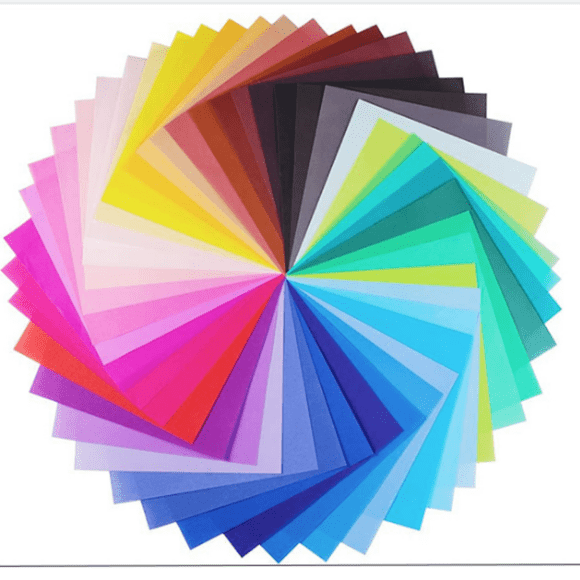 100 Feuilles de Papier Origami Coloré Double Face, Papier pour Activités d'Art et d'Artisanat pour Enfants, Papier Origami de Qualité Supérieure pour Bricolage Artisanal pour Origami Fait à la Main, Enfants, École, Débutants (15x15 cm)
