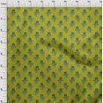 thumbnail image 3 of oneOone Polyester Lycra Fabric Leaves & Floral Block Print Sewing Fabric BTY 56 Inch Wide, 3 of 4