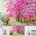 thumbnail image 2 of Designart - Lane de Fleur de Cherrry - Tableau Art Mural sur Toile de Ferme, 2 of 2