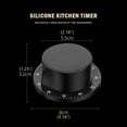 thumbnail image 2 of Kitchen Timer for Chefs with Loud Mechanical Alarm and Exquisite Stainless Steel Body No Batteries Needed, 2 of 6