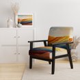 thumbnail image 2 of Designart "horizon Bold And Expressive Mountains I" Multi-Color Modern Upholstered Accent Chair - Traditional Arm Chair For Bedroom, 2 of 7