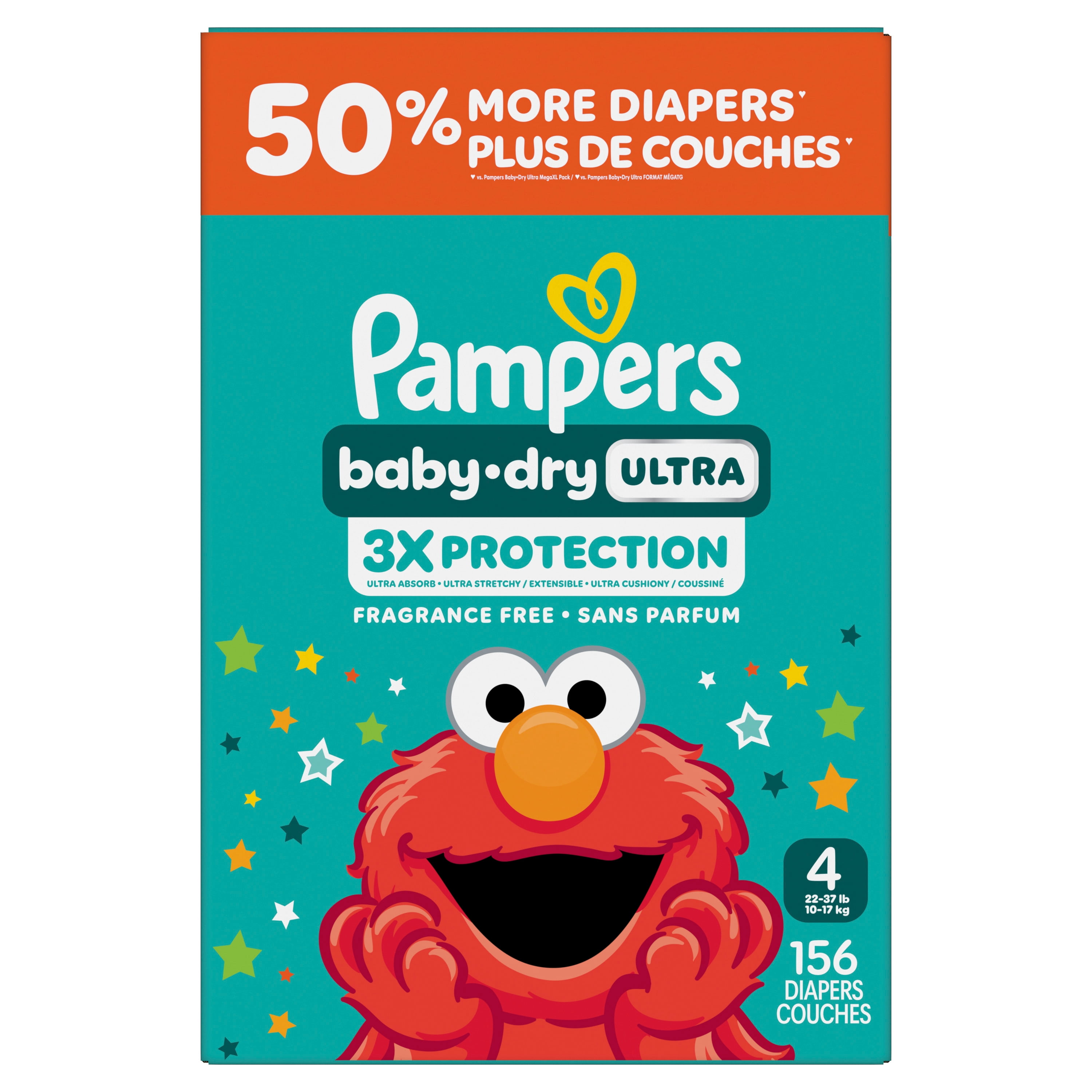 Pampers Baby Dry Ultra Diapers, 2 (12-18 lbs), Absorbent Disposable Diapers
