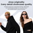 thumbnail image 3 of AI Smart Glasses with Camera, 800W HD Camera Glasses with Music & Call Features, Cameras Glasses Anti-Blue Light & UV Protection with 144 Translation, for Men Women (Blue Light Protection), 3 of 8
