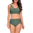thumbnail image 1 of LSLJS Women's Sexy Solid Color Swimwear Two-piece Slim Swimsuit Bikini Straped Swimsuits, 1 of 8