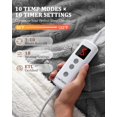 thumbnail image 4 of EDTara ETL Certified Sherpa Electric Blanket, Fast Heating with 10 Adjustable Heat & Timer Levels, Machine Washable, 4 of 9