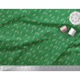 thumbnail image 3 of Soimoi Tissu en Coton Cambric Vert Notes Instrument de Musique Tissu Imprimé au Mètre 56 Pouces de Large, 3 of 5