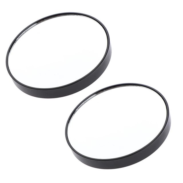 HILABEE Wall Bracket Magnifying Mirror, 2 Pieces Cosmetic Mirror 10x - Black, 9cm