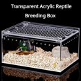 thumbnail image 2 of Habitat pour Reptiles Terrarium Boîte de Reproduction Acrylique Transparente Étanche Cage Araignée Lézard Scorpion Habitat Boîte d'Alimentation pour Insectes, 2 of 5
