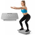 thumbnail image 1 of Gymax Vibration Plate Exercise Machine w/ Gravity Sensor Remote Control Bluetooth Grey, 1 of 10