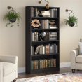 thumbnail image 2 of Bush Furniture Universal 5 Shelf Bookcase in Classic Black, 2 of 7