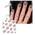 thumbnail image 1 of Jusqu'à 65 % de Rabais! Gspmoly Faux Ongles, Presser - Ongles Courts Presser - Faux Ongles Courts avec Colle pour Ongles Colle Réutilisable - Ongles 12 Tailles 2 ml Press On Nails, 1 of 4
