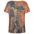 thumbnail image 4 of Birdeem Fashion Woman Causal Printing Blouse Short Sleeve T-Shirt Summer Button Tops, 4 of 8