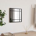 thumbnail image 1 of vidaXL Wall Mirror Black 30x30 cm Square Iron, 1 of 5