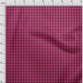 thumbnail image 4 of oneOone Rayon Fuschia Pink Fabric Check Sewing Material Print Fabric By The Yard 56 Inch Wide, 4 of 4