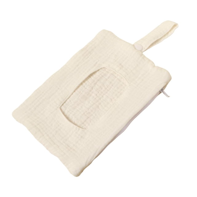 Sac Distributeur Matelassé Floral pour Lingettes pour Bébé - Pochette à Couches Portable avec Lanière pour Poussette, Sac pour Maman - Porte-Lingettes Humides Réutilisable et Rechargeable pour Voyage, Randonnée