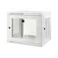 thumbnail image 2 of Tripp Lite Wallmount Rack Enclosure Cabinet 9U Switch Depth Deep White - Rack enclosure cabinet - wall mountable - white - 9U, 2 of 11