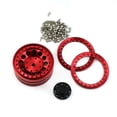 thumbnail image 2 of Riwcyla 4pcs Aluminum Alloy Wheel Rim Beadlock 1.9in Wheel Rims Hub Replacement for Axial Scx10 Rr10 Wraith 90048 90018 D90 1/10 Remote Control Car, 2 of 6