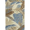 thumbnail image 1 of HomeRoots 353971 30 x 50 in. Wool Ivory & Blue Area Rug, 1 of 1