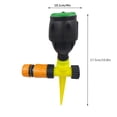 thumbnail image 3 of TopLLC Alliage Jardin Arroseurs Sol Insert 4 Points Moyenne Distance Arroseur 360 Degrés Automatique Rotation Arroseur Nouvelle Tête Arroseur Extérieur Grande Surface Sprin sur Dégagement, 3 of 9