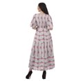 thumbnail image 3 of Moomaya Robes d'Été Imprimées à Manches Courtes pour Femmes, Tenue de Fête Décontractée, 3 of 4