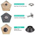 thumbnail image 3 of Unique Bargains Easy Lifting Universal Pot Lid Knob Handle Plastic Knobs Kitchen Cookware Assessories Cover Replacement Black, 3 of 7