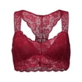 thumbnail image 1 of Wirefree Bras for Women Convertible Bra Feature V-Neck T-Shirt Bra Style W-1818 Wine L, 1 of 6