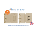 thumbnail image 1 of Child Be Safe (2-Pack) Child and Pet Proof Rocker Switch & Outlet Covers, Ivory, 1 of 6