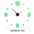 thumbnail image 3 of Large Wall Clock,Wall Hanging Decor Luminous Wall Clock Stickers, Diy Glowing Frameless Hanging Watches, Diy Sticker Wall Clocks for Kitchen, Bathroom, Home Decoration , Digital Luminous, 3 of 5