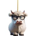 thumbnail image 1 of Vaidha Cute Cow Car Pendant Home Tree Decoration, Christmas Tree Ornament, Home Decor 1PC, 1 of 1