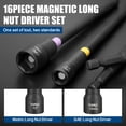 thumbnail image 4 of TOPEX 16Pcs Magnetic Impact Nut Driver Set Impact Grade Socket Extension Power Drill Bit Extensions Hex Shank Adapter Drill Nut Driver Tool Accessory, 4 of 12