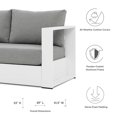 thumbnail image 4 of Modway Tahoe Outdoor Patio Powder-Coated Aluminum 2-Piece Set in White Gray, 4 of 10