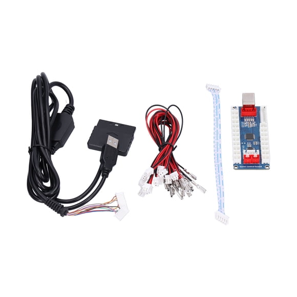 Estink Encodeur Arcade Bleu Blanc pour PC PS3 Raspberry Pi avec Câbles