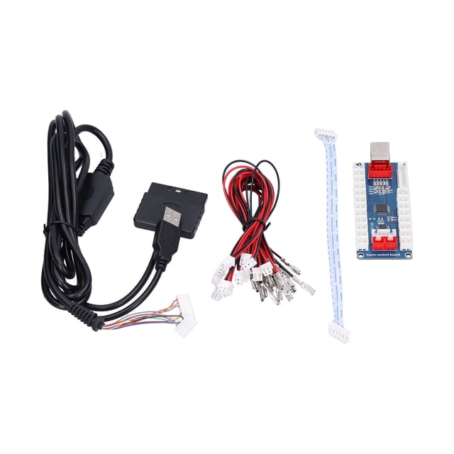 Estink Encodeur Arcade Bleu Blanc pour PC PS3 Raspberry Pi avec Câbles