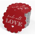 thumbnail image 4 of Inkdotpot 50 Pack Made With Love Text Favor Paper Tags Craft Real Silver Foil Hang Tags, 4 of 6