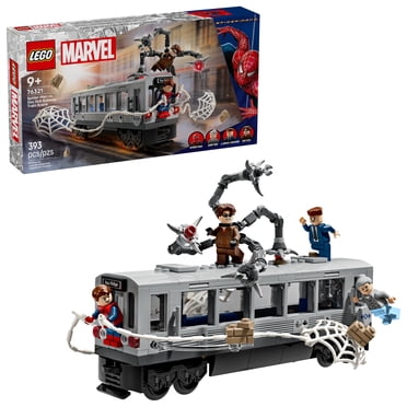 LEGO Marvel La Scène du Métro avec Spider-Man et Doc Ock, Jouet de Construction 76321