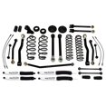 thumbnail image 3 of Fits 2007-2018 Jeep Wrangler JK Tuff Country Lift Kit Suspension 44002 4 Inch Front Lift; 4 Inch Rear Lift; Without Shock Absorbers In Kit - Shock Change Necessary; Black Components, 3 of 4