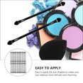 thumbnail image 4 of 30Pcs Disposable Eyeshadow Brush Double-Sided Eyeshadow Brush Makeup Tool Black, 4 of 8