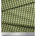 thumbnail image 3 of Soimoi Green Georgette Viscose Fabric Duck Bird Fabric Prints By Yard 42 Inch Wide, 3 of 3