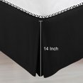 thumbnail image 4 of Unique Bargains Pleated Bed Skirt Classic Tailored Styling Dust Ruffled Hotel, 4 of 10